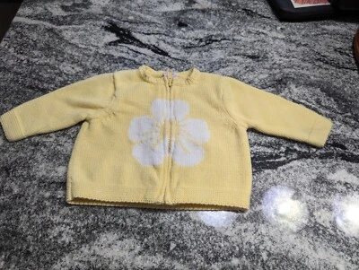 Cárdigan Suéter Gymboree 3-6 Meses Niñas Amarillo Primavera Vintage 2003 Foto 1 de 4