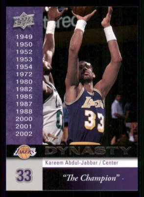 2008-09 Upper Deck Lakers Dynasty #LAL17 Kareem Abdul-Jabbar - Image 1 of 2