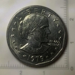 1979 P Susan B Anthony Dollar Doubling Wings & Missing FG On Reverse Error Coin - Picture 1 of 9
