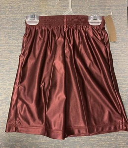 Youth XL Burgundy Maroon Unisex Dazzle Basketball Soccer Athletic Shorts NWT - Picture 1 of 2