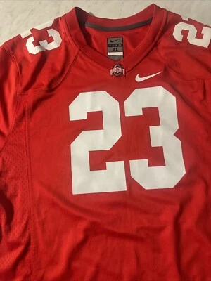 Camiseta de fútbol americano Nike Team Ohio State #23 Lebron James roja para adultos talla X-grande Foto 1 de 4