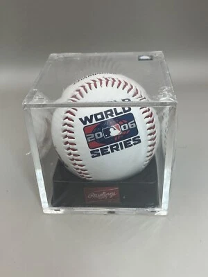 Pelota fotográfica comercial de béisbol Rawlings St Louis Cardinals 2006 de la Serie Mundial nueva Foto 1 de 4