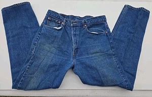 Levis 505 Jeans Herren 33x32 Blau Denim Regular Straight Leg Vintage Distressed  - Bild 1 von 10