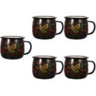  5 Pack Enamel Mug Coffe Mugs Cup for Coffee Espresso Dropshipping Water