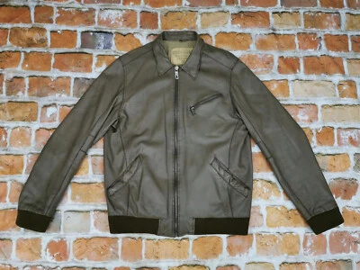 Chevignon 57 Vintage Chaqueta de Cuero Capuccino Informal Talla:L Punta Top - Imagen 1 de 4