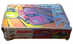 Mattel Hot Wheels Redline SIZZLERS RACE SET Vintage 1969 Superfast Track - Foto 1 di 6