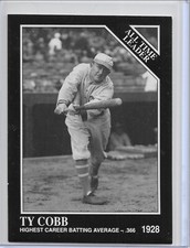 1991 Conlon Collection TSN Baseball Ty Cobb All-Time Leader Card # 250 Tigers