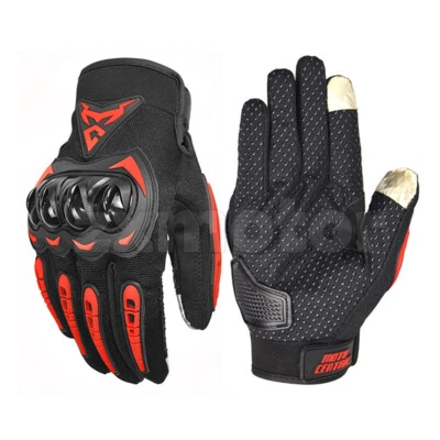 Motorcycle Gloves Motorbike Motocross Racing Riding Full Finger Touch Screen - Image 1 of 4