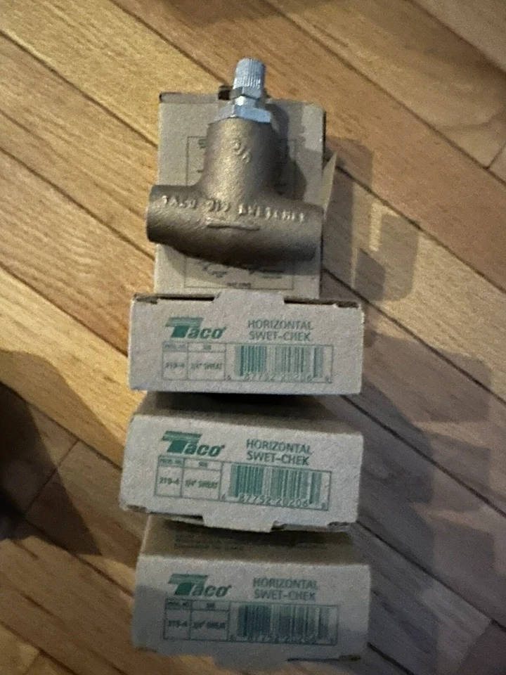 Taco 219-4 3/4" Sweat Bronze Horizontal Flo-check Valve 1b