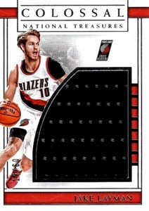 Jake Layman Blazers 2016-17 Panini Colossal National Treasures Card #12 /60