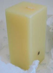 PartyLite True Passion 3 x 6 Square Pillar Candle K06156 New Yellow - Imagen 1 de 7
