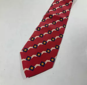 Corbata de cuello vintage ACME Studio “Siena 8” 100 % seda del arquitecto MICHAEL GRAVES - Imagen 1 de 2