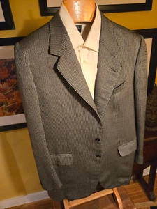 Brioni Vintage 25% Silk & 75% Wool Blend Sport Coat, Nice Check Pattern, 42 Long - Picture 1 of 10
