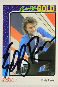 Eddy Raven C&W Singer Autograph Signed 1992 Sterling Country Gold Card #36  