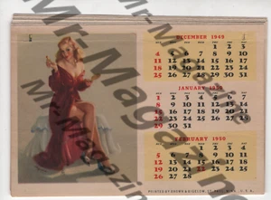 Retro Risqué Pinup 5"x3" Sexy 1950 Gil Elvgren Art Cheesecake Calendar XR-39 - Imagen 1 de 1