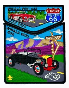 OA WIPALA WIKI 432 BSA GRAND CANYON 2024 NOAC 2-PATCH FLAGSTAFF ARIZONA ROUTE 66 - Bild 1 von 2