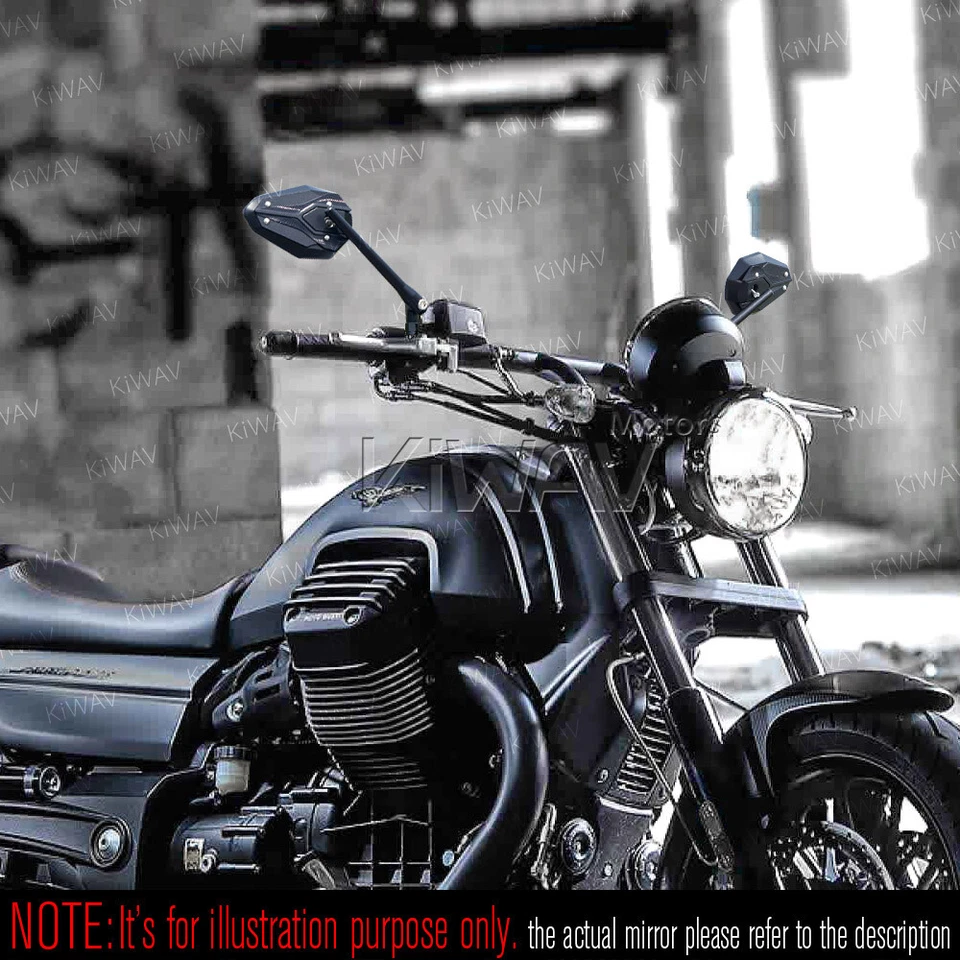 Espelhos traseiros pretos comprovados Viper II M10 1.25 para Suzuki Street Bike B King GSF - Imagem 1 de 4