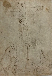 Francesco Maria Parmigiano Altmeisterzeichnung (Attr): "Klage Christi" - Bild 1 von 1