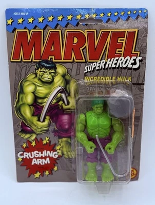 Boneco de ação 1990 Toy Biz Incrível Hulk braço esmagador Marvel Super Heroes novo - Imagem 1 de 3