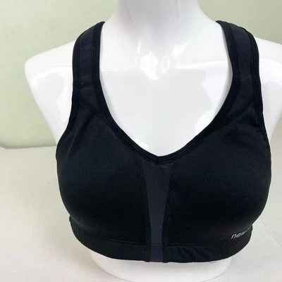 New Balance Dry Power Racerback Sports Bra Woman's size 36 A Black - Image 1 of 4
