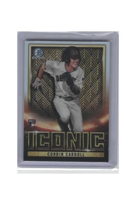 2023 Bowman Chrome #BI-18 Corbin Carroll Bowman Iconic B13R2C34 - Image 1 of 2
