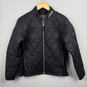 Spyder XSCAP schwarze mittelschwere gesteppte Reißverschlussjacke mit Reißverschluss und Tasche Damengröße 10 - Bild 1 von 4