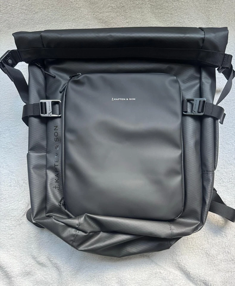 Kapten & Son Rucksack Lisbon PRO All BLack, NEU!!! - Bild 1 von 4