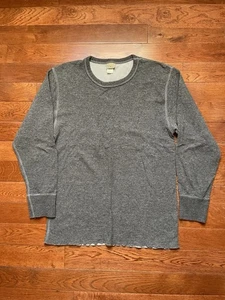LL Bean Hemd Herren mittelgrau Wollmischung Thermo doppellagig Outdoor 90er Kanada - Bild 1 von 15