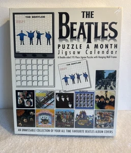 The Beatles Puzzle A Month Jigsaw Calendar 6x 195 Piece Double Sided Sealed Rare - Picture 1 of 12