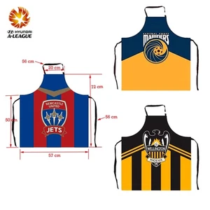A-League Tootball Team Logo Kitchen BBQ Apron - Imagen 1 de 11