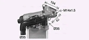 Radiatore olio motore OL3710H AVA QUALITY COOLING per NISSAN RENAULT OPEL - Foto 1 di 9