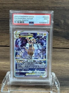 PSA 9 MINT Zeraora VSTAR # GG43 Crown Zenith: Galarian Gallery Pokemon Card - Bild 1 von 3
