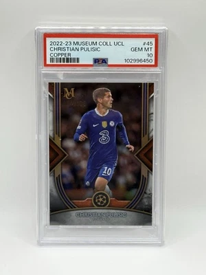 2022-23 Topps Museum UEFA Copper /125 CHRISTIAN PULISIC #45 PSA 10 Gem Mint - Image 1 of 2