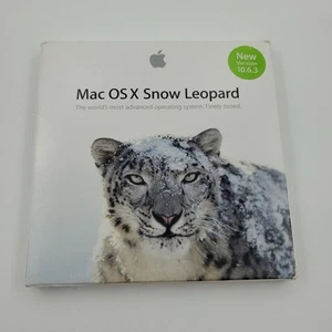 Apple Mac OS X Snow Leopard 10.6.3 OSX Original Stickers With 3 Install DVDS - Picture 1 of 7