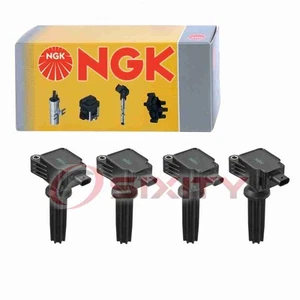 4 pc NGK Ignition Coils for 2019 Lincoln Nautilus 2.0L L4 Spark Plug Wire oa - Picture 1 of 5