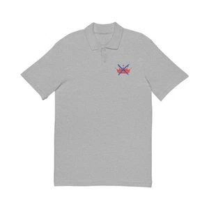 No King Political Tee Liberal Protest Tshirt Unisex Pique Polo Shirt Embroidered - Picture 1 of 9