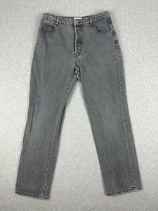 Rolla's Classic Straight Denim Jeans Size 32 Vtg Black High Rise Button Fly 90's - Bild 1 von 18