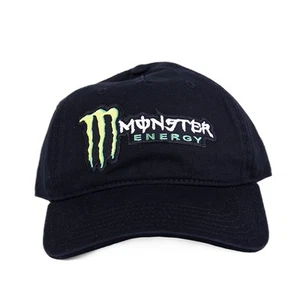 Monster Energy Black 5 Panel Strapback Hat Cap - Picture 1 of 1