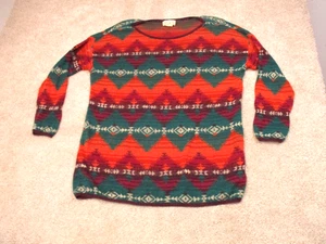 Vintage Denim & Supply Ralph Lauren Pullover Sweater Aztec Damen Large - Bild 1 von 10