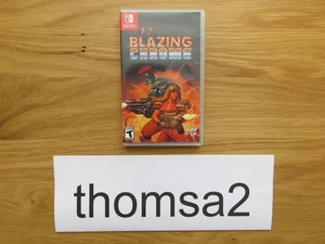 Blazing Chrome Limited Run Games LRG Nintendo Switch Very Good Condition - Picture 1 of 8
