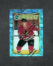 1994-95 Topps Finest Bernie Nicholls #87 ~ REFRACTOR ~~ Chicago ~~  Rare!