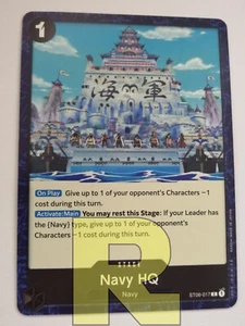 Navy HQ ® Comune ® Absolute Justice C ST06-017 ® One Piece ® Inglese - Picture 1 of 2