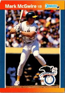 1989 Donruss All-Stars Mark McGwire #1 Oakland Athletics