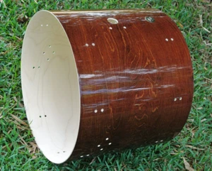 GRETSCH 22" CATALINA MAPLE WALNUT GLAZE BASS DRUM SHELL for YOUR SET! LOT K772 - Picture 1 of 12