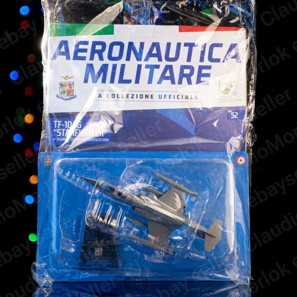 ⭐ Aeronautica Militare TF-104G Starfighter Grosseto 98 Centauria die cast 1/100 - Immagine 1 di 4