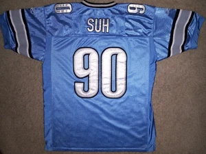 Maglietta Reebok Detroit LionsNdamukong Suh taglia 52 cucita - Foto 1 di 5