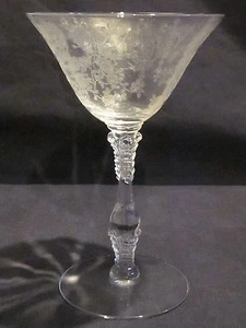 Cambridge Rose Point Champagne Tall Sherbets #3121 (4) - Picture 1 of 1