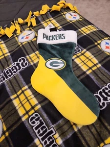 Green Bay Packers Forever Collectibles Basic Christmas Stocking Green/Yellow NFL - Picture 1 of 3