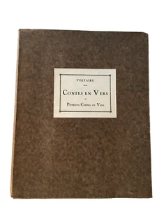 VOLTAIRE - FARGE. Contes en vers et premiers contes en vers. 6 eaux fortes 1925 - Imagen 1 de 13