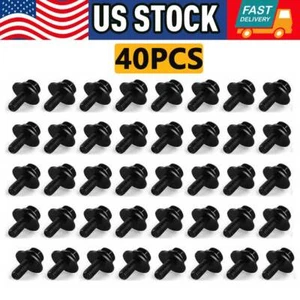 40X Protector contra salpicaduras Tornillos de parachoques Kit de herrajes Cuerpo Perno Retenedor para Honda - Imagen 1 de 13